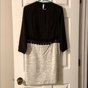 Black and white dress